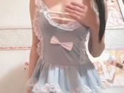 귀여운 소녀의 자위